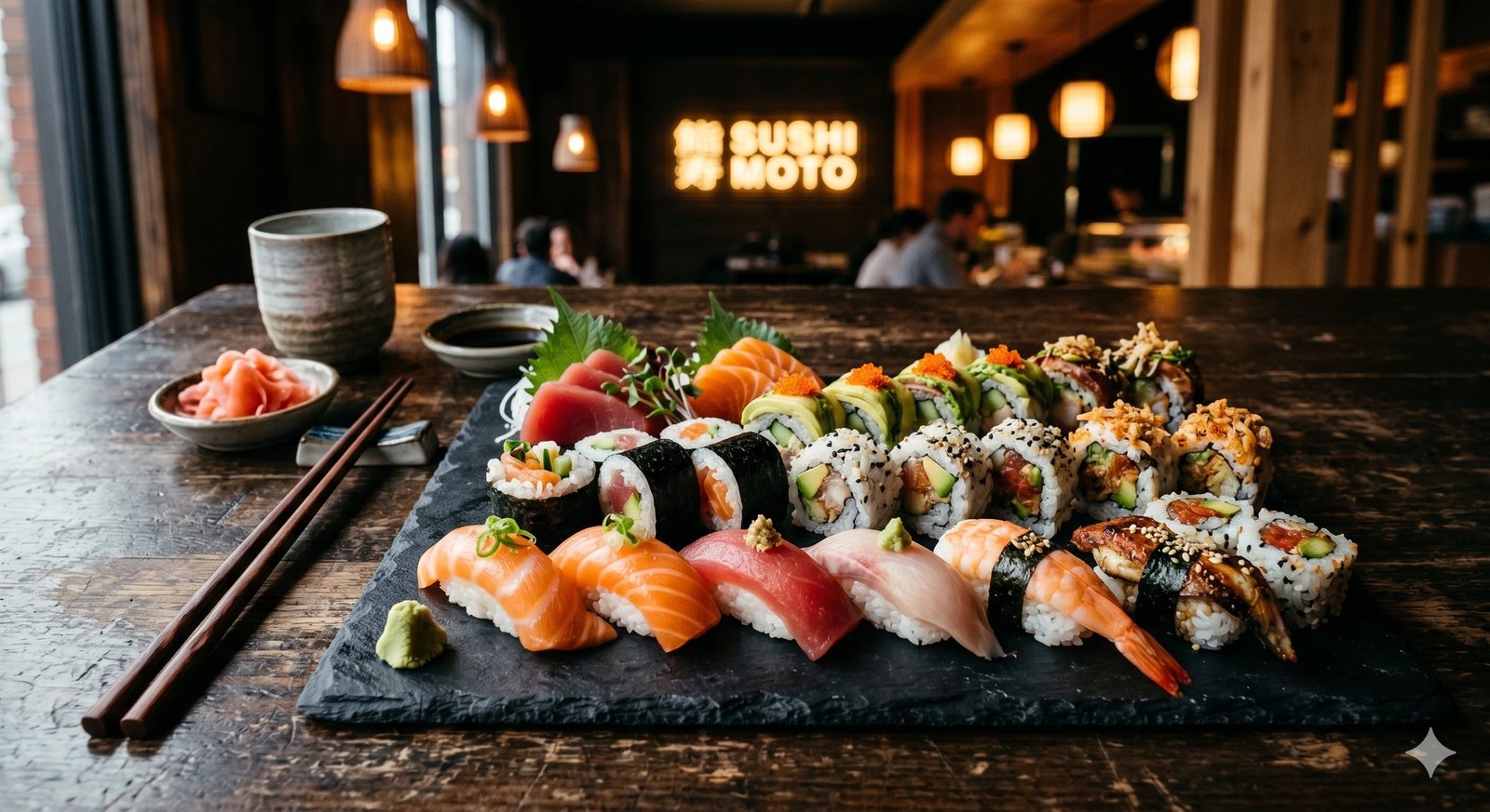 Plateau de sushis — site web restaurant gastronomique Montréal par Nextiweb